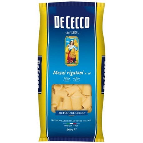 Mezzi rigatoni De Cecco kg. 0.5 