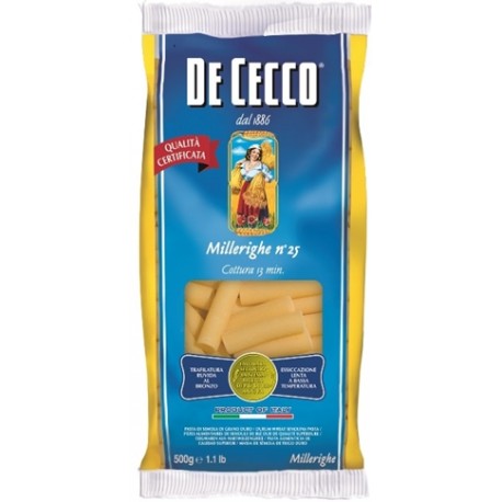 Millerighe (Maccheroni) De Cecco kg. 0.5 