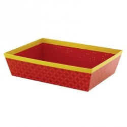 Corbeille rouge rectangle