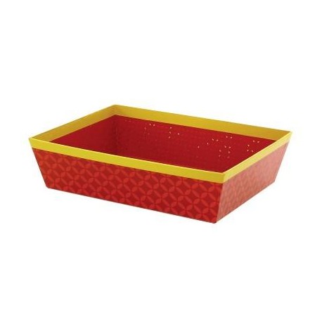 Corbeille rouge rectangle