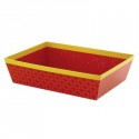 Corbeille rouge rectangle