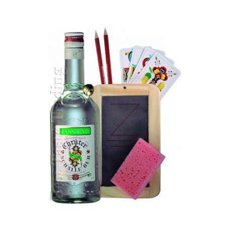 Coffret Chrüter Schälle Bur avec Jassgarnitur D - Fassbind