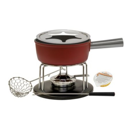 Set rouge 3 Fondues, 14 pièces