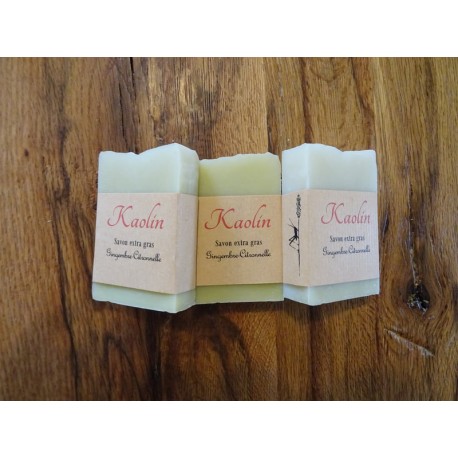 Savon Gingembre-Citronnelle Extra-Gras - Kaolin