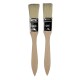 Lot de2 pinceaux en bois - Kisag
