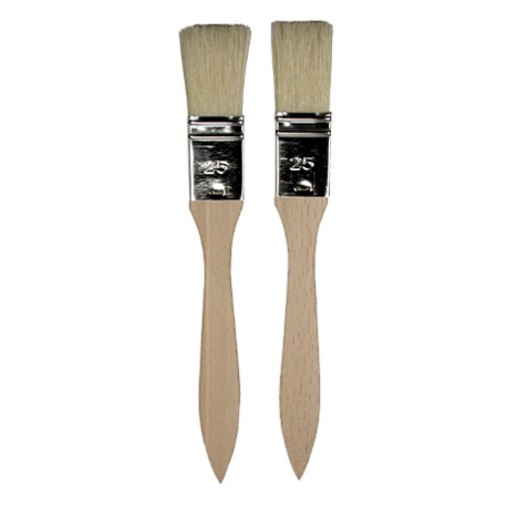 Lot de2 pinceaux en bois - Kisag