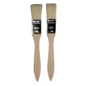 Lot de2 pinceaux en bois - Kisag