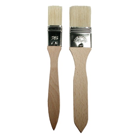 Lot de 2 pinceaux bois - Kisag
