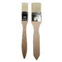 Lot de 2 pinceaux bois - Kisag