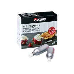 Capsules de siphon 10 pièces N2O - Kisag