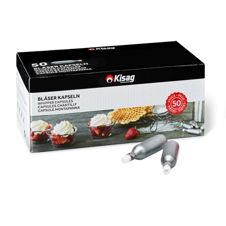 Capsules de siphon 50 pièces N2O - Kisag
