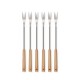 Fourchettes fondue wood 2 en 1 - Kisag
