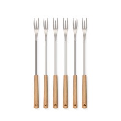 Fourchettes fondue wood 2 en 1 - Kisag