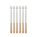 Fourchettes fondue wood 2 en 1 - Kisag