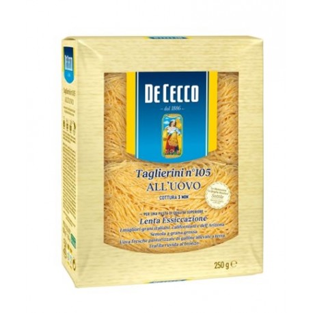 Taglierini à l'oeuf N°105 / 250g - De Cecco