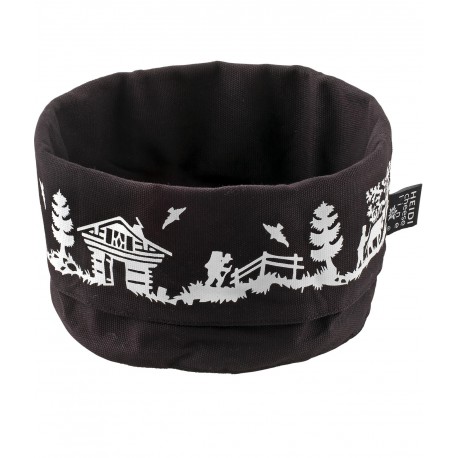 Corbeille à pain pliable noir RONDO Heidi Line